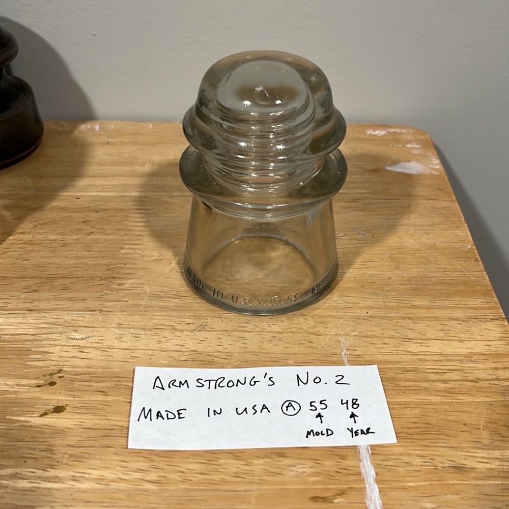 Armstrong’s No 2 Glass Insulator